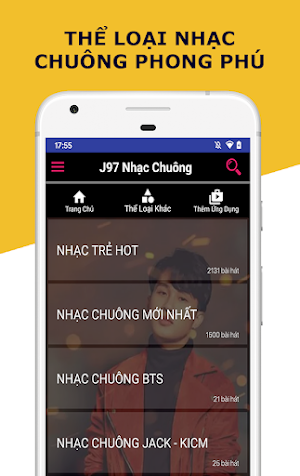 Nhạc Chuông Jack Và KICM - Nhạc Chuông Tổng Hợp Screenshot 1