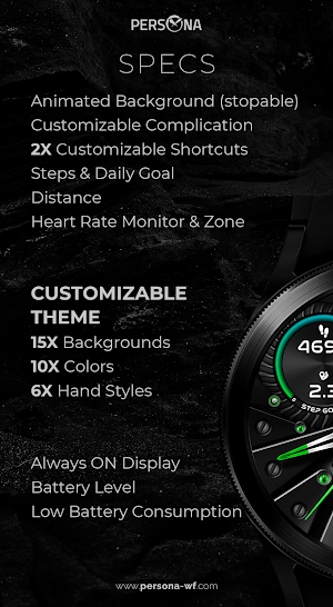 PER005 - Sapphire Watch Face Screenshot 1