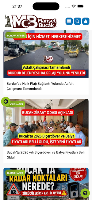 Manşet Bucak Screenshot 2