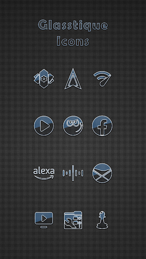 Glasstique Blue Icons Screenshot 3