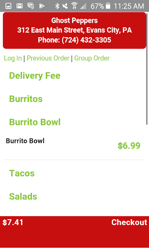 Ghost Peppers Mexican Grill Screenshot 2