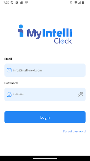 MyIntelli Clock Screenshot 0
