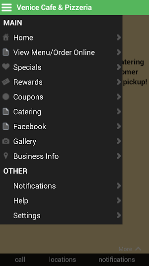 Venice Cafe & Pizzeria Screenshot 1