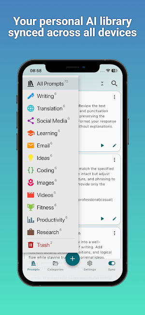 PromptSense - Smart AI Library Screenshot 0