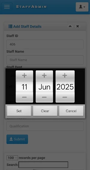 Staff Admin Screenshot 3