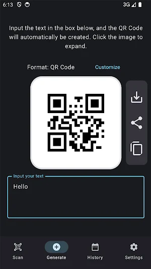QR Code Generator & Scanner Screenshot 1