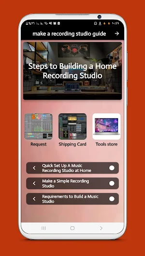 make a recording studio guide Screenshot 0