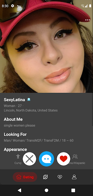 Transgender Hook up Dating App Screenshot 0