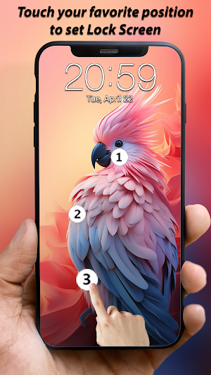 Touch Lock Screen Touch Photo Screenshot 0