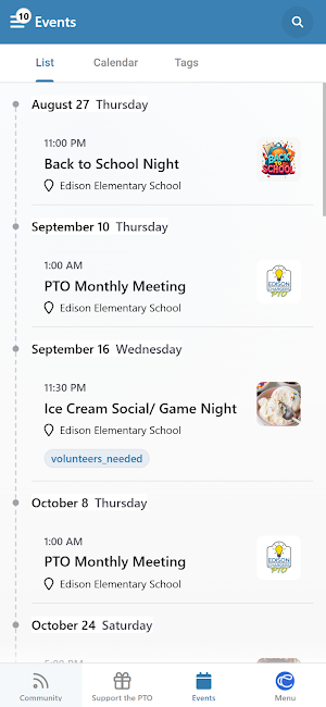 Edison Chargers PTO Screenshot 1