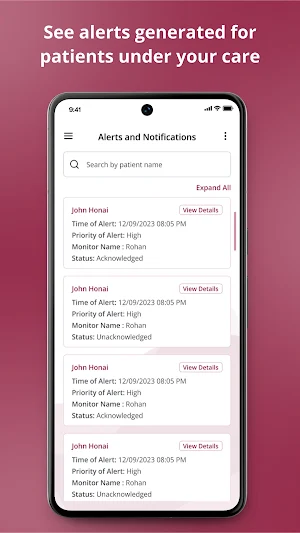 ARCM 24/7 HealthVitals Prov. Screenshot 1