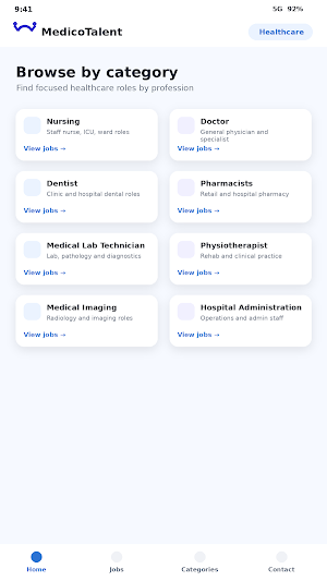 MedicoTalent Screenshot 3