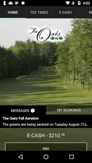 The Oaks Golf Links Tee Times Screenshot 0