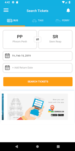 BookMeBus – Book Bus, Ferry, and Taxi in Cambodia Screenshot 1