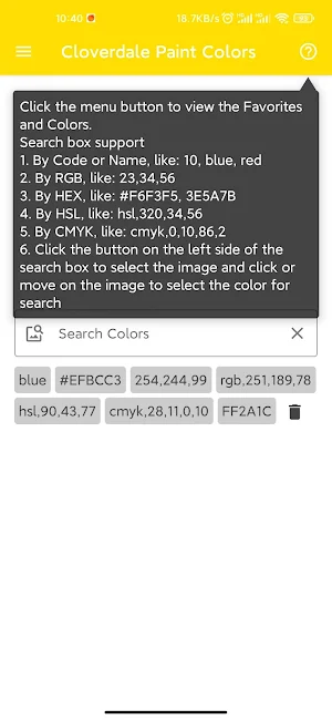 Cloverdale Paint Colors Screenshot 0
