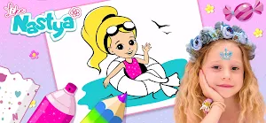 Like Nastya Coloring Book Screenshot 0