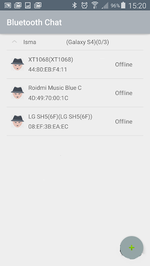 Bluetooth Chat Tool Screenshot 1