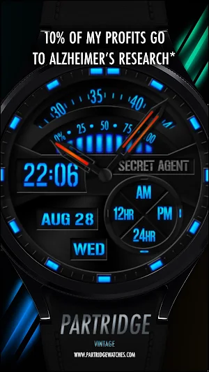 Secret Agent Watch Face V27 Screenshot 0