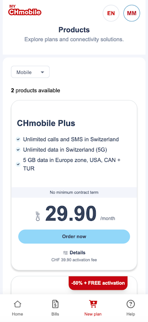 CHmobile Screenshot 1