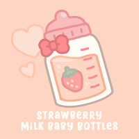 Strawberry Milk Baby Bottles