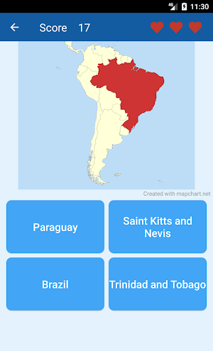 World Countries Geography Quiz Screenshot 0