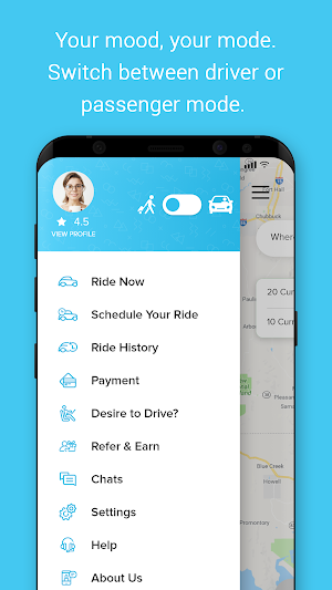 Tangoride - A smart realtime carpool app Screenshot 3