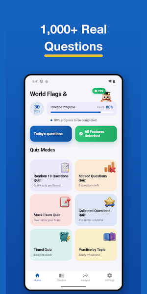 World Flags & Geography Quiz Screenshot 0