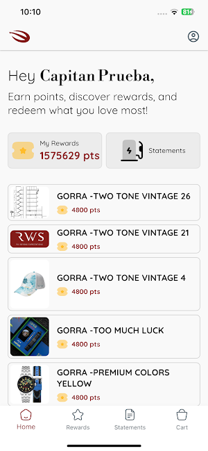 RWS Rewards Screenshot 2