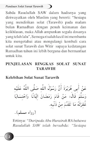 Panduan Solat Sunat Tarawih 1 Screenshot 2