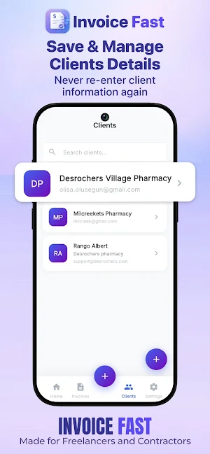 InvoiceFast: Invoice & Mileage Screenshot 3