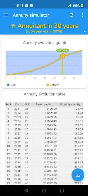 Annuity Simulator Screenshot 1