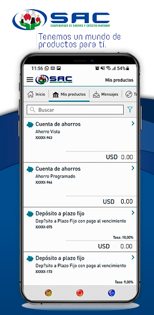 SAC MOVIL Screenshot 2