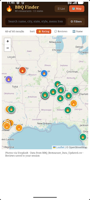 PitQuest – BBQ Finder Screenshot 1