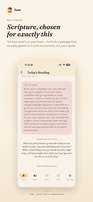 Sam - Your Faith Companion Screenshot 1