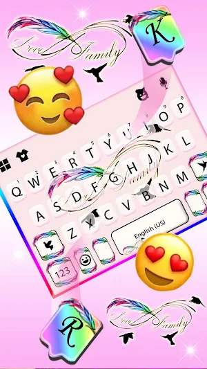 Infinity Feather Keyboard Them Screenshot 2