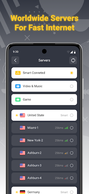 TurboNet Proxy- Safe & Fast Screenshot 1
