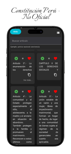 Constitución Perú Screenshot 0