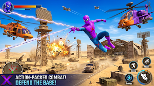 Flying Rope Hero: Crime City Screenshot 0