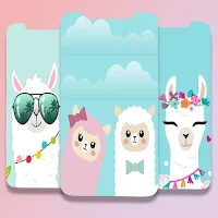 Cute Alpaca Llama Wallpaper