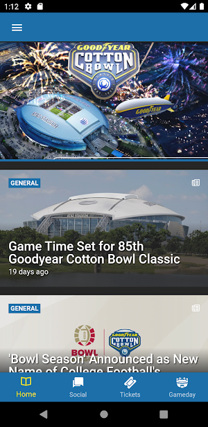 Goodyear Cotton Bowl Classic Screenshot 1