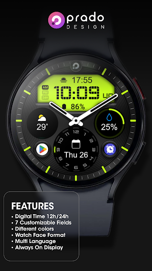 PRADO X36 Hybrid Watch face Screenshot 1