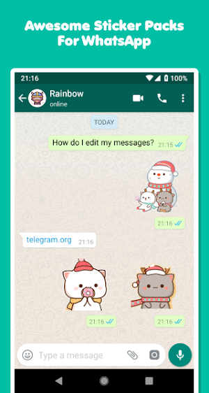 Mochi Cat Christmas Stickers Screenshot 1