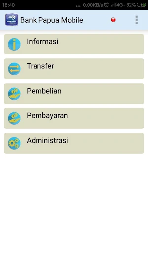 Mobile Banking Bank Papua Screenshot 2