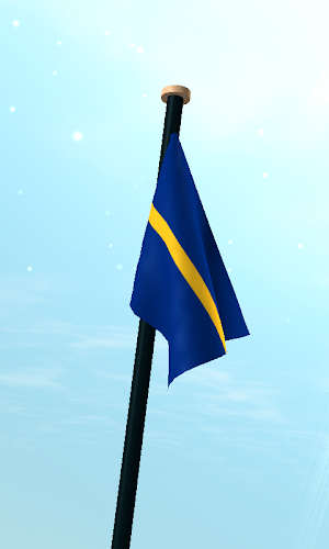 Nauru Flag 3D Free Wallpaper Screenshot 2