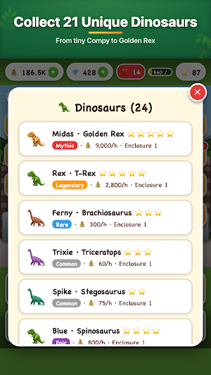 Dino Park Tycoon: Dinosaur Screenshot 2