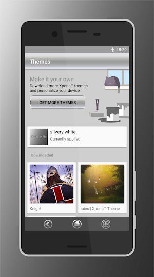 silvery white | Xperia™ Theme Screenshot 3