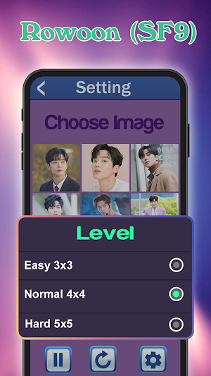 Slide Puzzle Rowoon (SF9) Game Screenshot 2