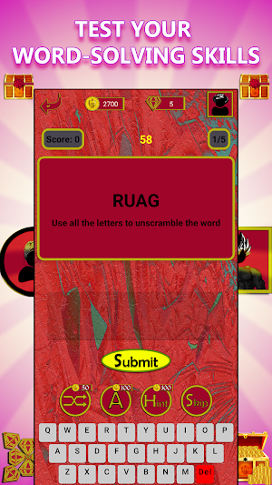 Animals: Unscramble Word Screenshot 1