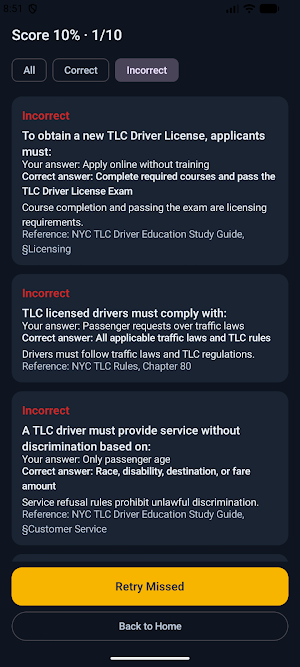 TLC Practice Prep 2026 Screenshot 3