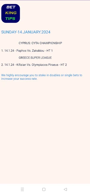 Bet king tips - Sure Tips Screenshot 2